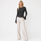Ruched Long Sleeve Top