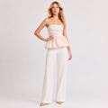 Ruffle Peplum Cami Top