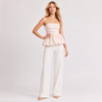 Ruffle Peplum Cami Top