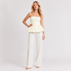 Ruffle Peplum Cami Top