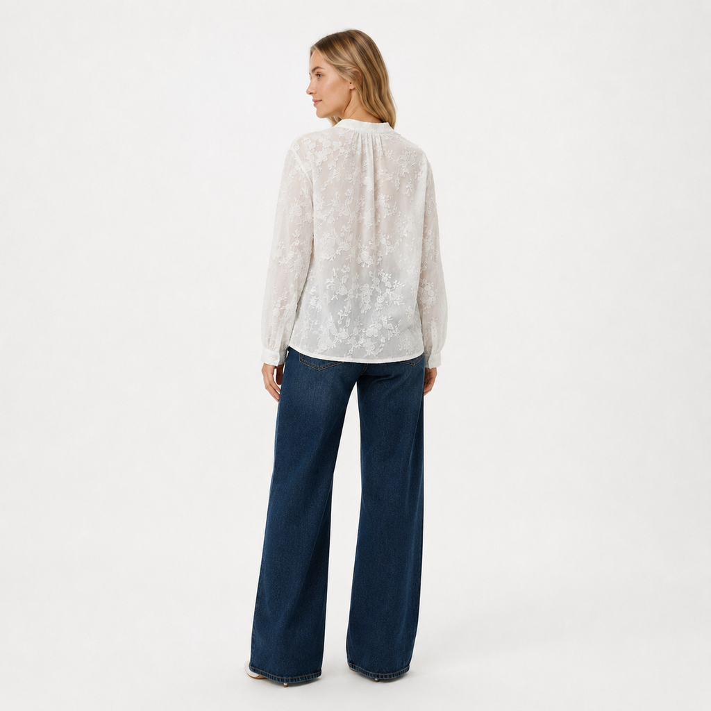 Floral Embroidered Shirt