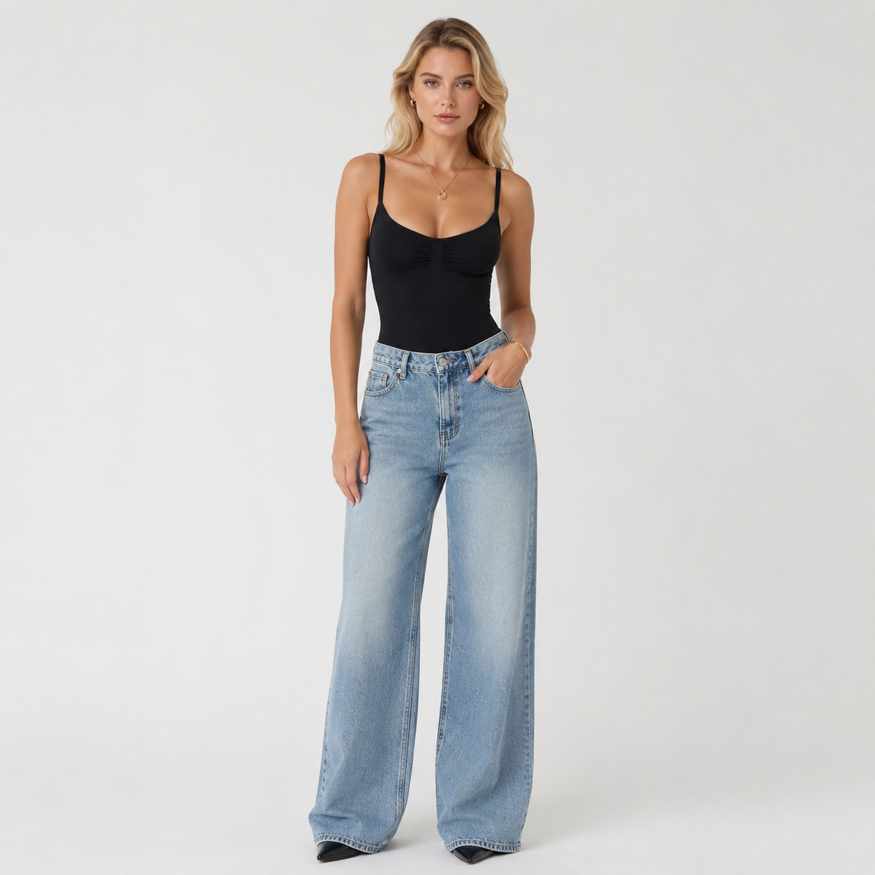 Ruched Cami Bodysuit