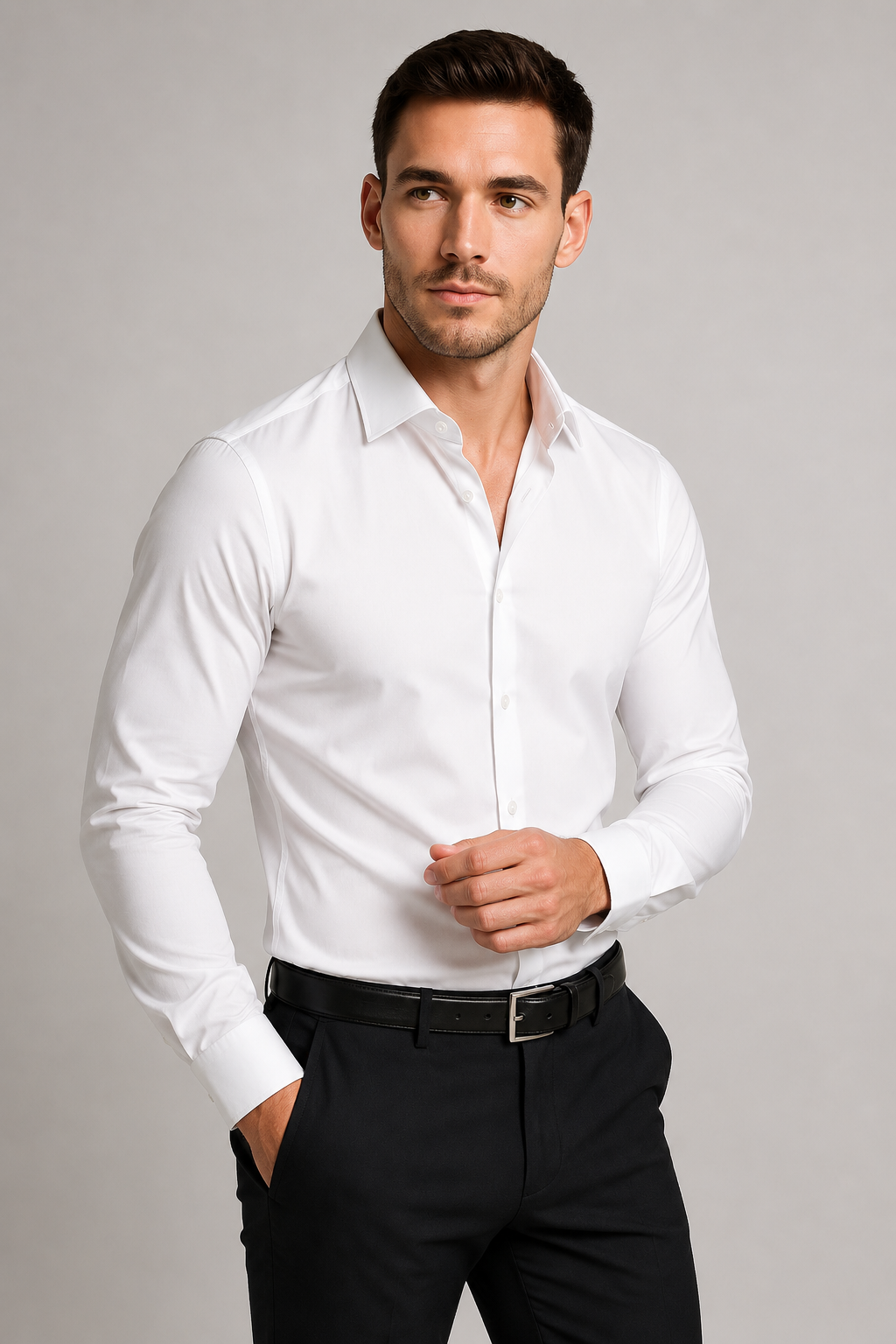 Button-Down Long Sleeve Casual Shirt