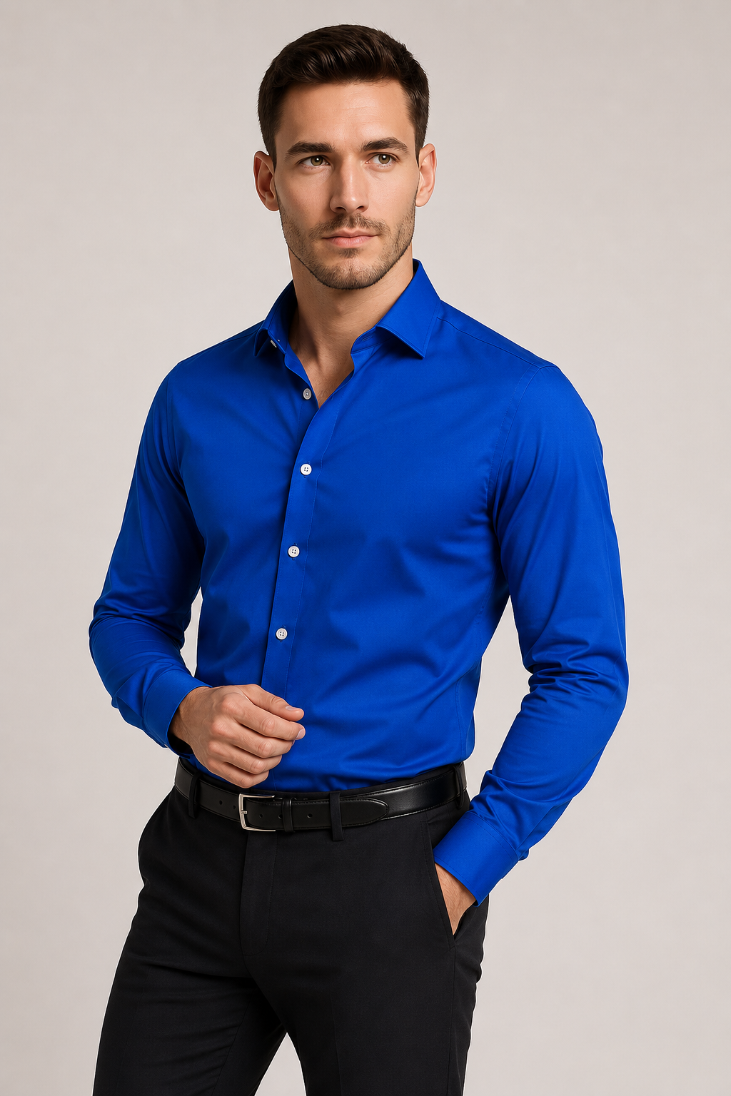 Button-Down Long Sleeve Casual Shirt