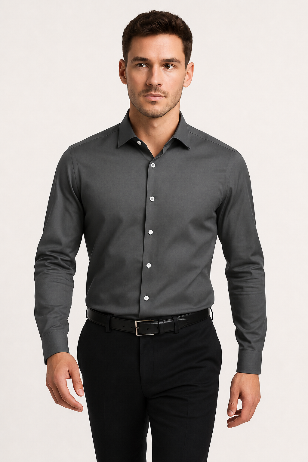 Button-Down Long Sleeve Casual Shirt
