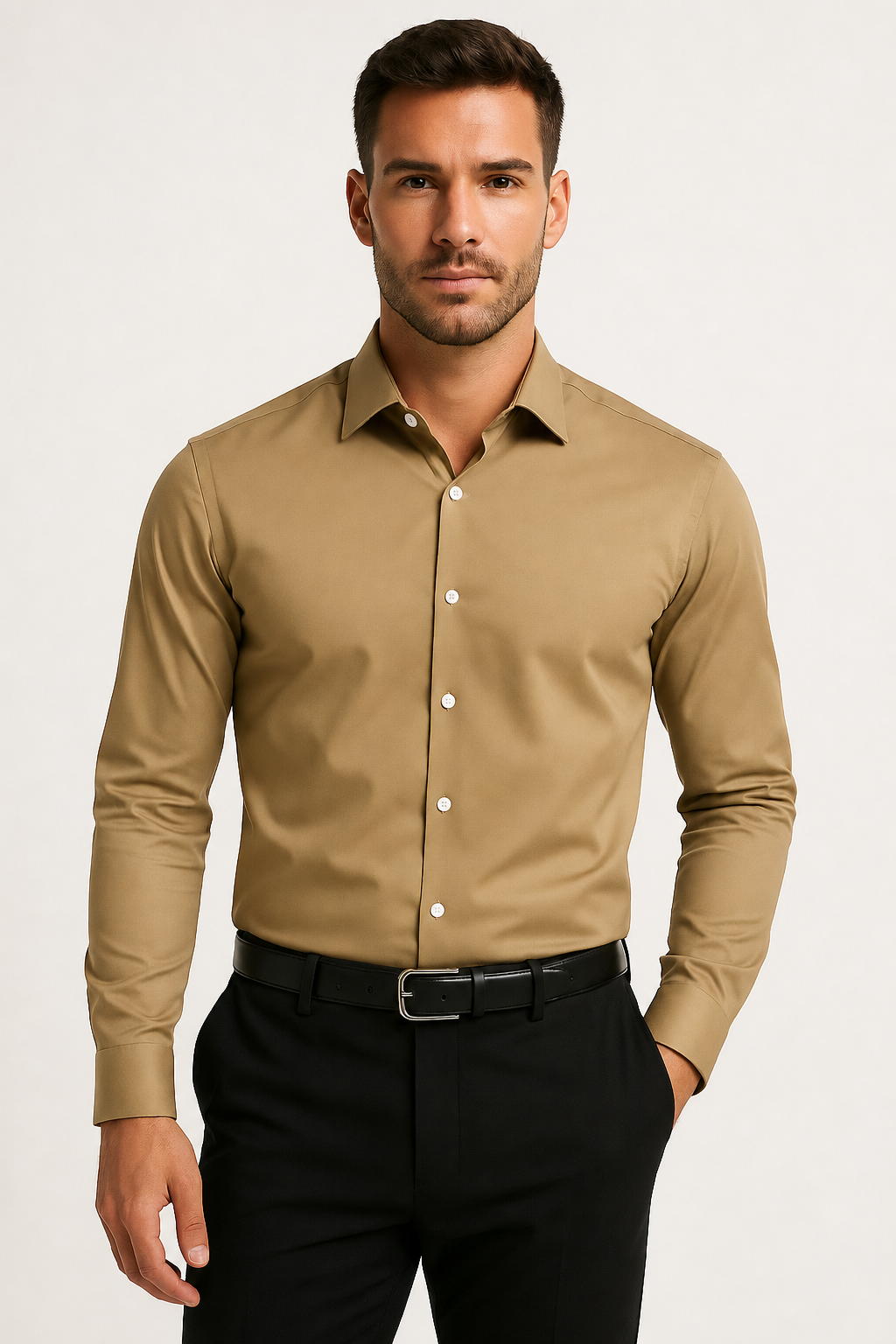 Button-Down Long Sleeve Casual Shirt