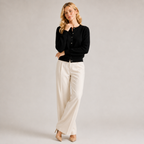 Soft-Knit Button-Front Cardigan