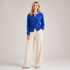 Soft-Knit Button-Front Cardigan