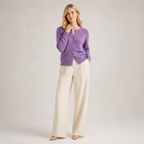 Soft-Knit Button-Front Cardigan