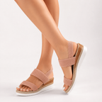 Knit Strap Espadrille Wedge Sandals