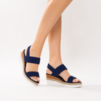 Knit Strap Espadrille Wedge Sandals