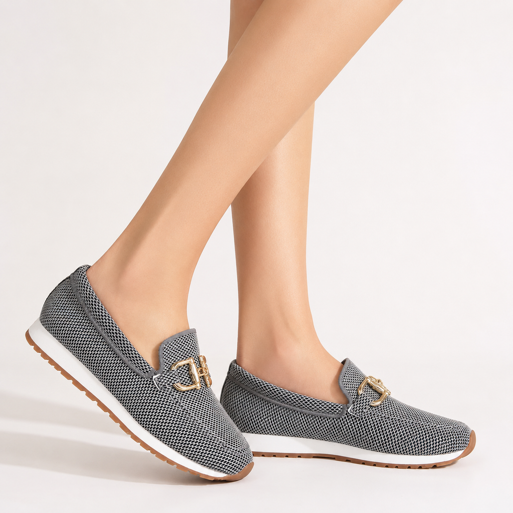Breathable Mesh Lace-Up Trainers