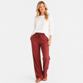 Linen Wide-Leg Chinos