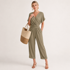 Short Sleeve Top and Trousers Two-Piece Set