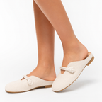 Suede Round Toe Slip-On Loafers