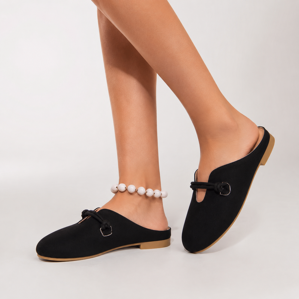 Suede Round Toe Slip-On Loafers