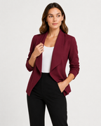 Lightweight Open-Front Blazer