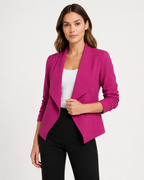 Lightweight Open-Front Blazer