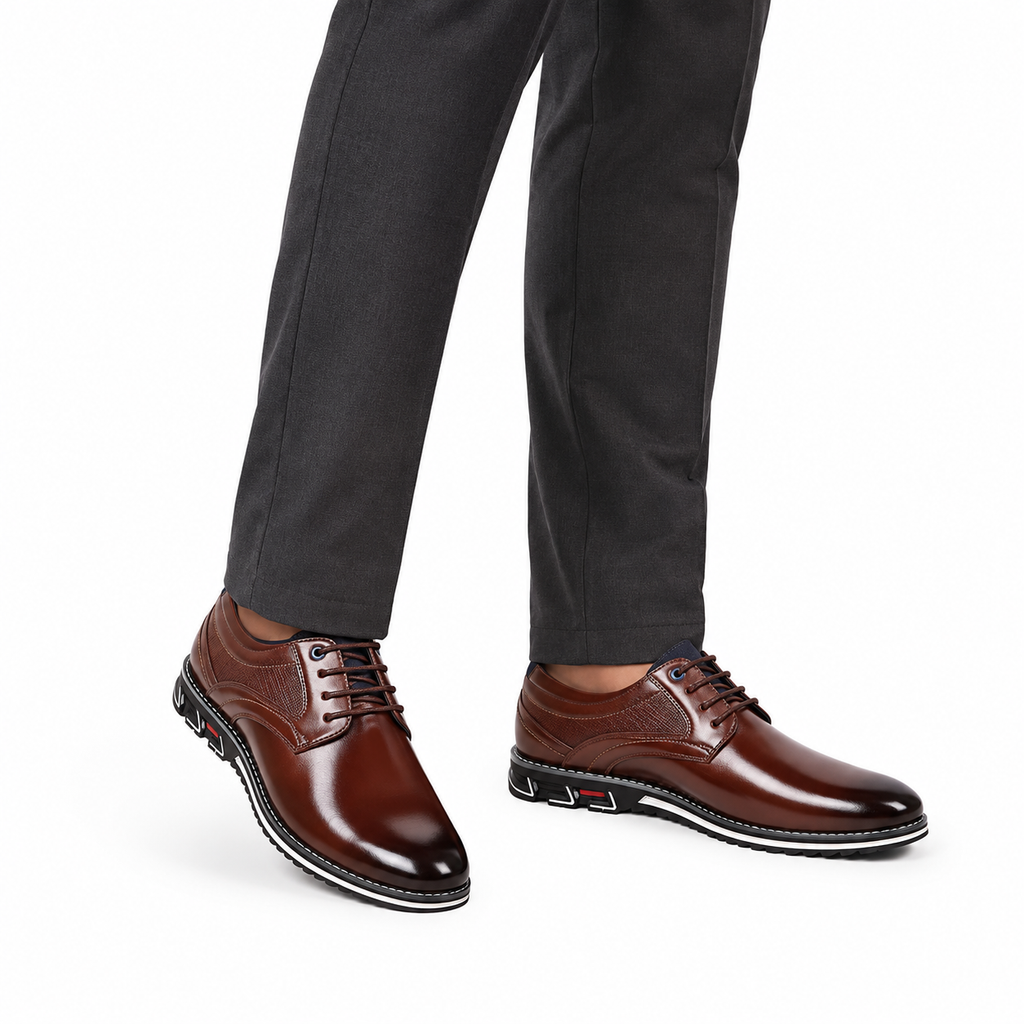 Ashton | Leather Lace-Up Derby Shoes