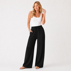 Wide Leg Linen Trousers