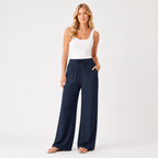 Wide Leg Linen Trousers