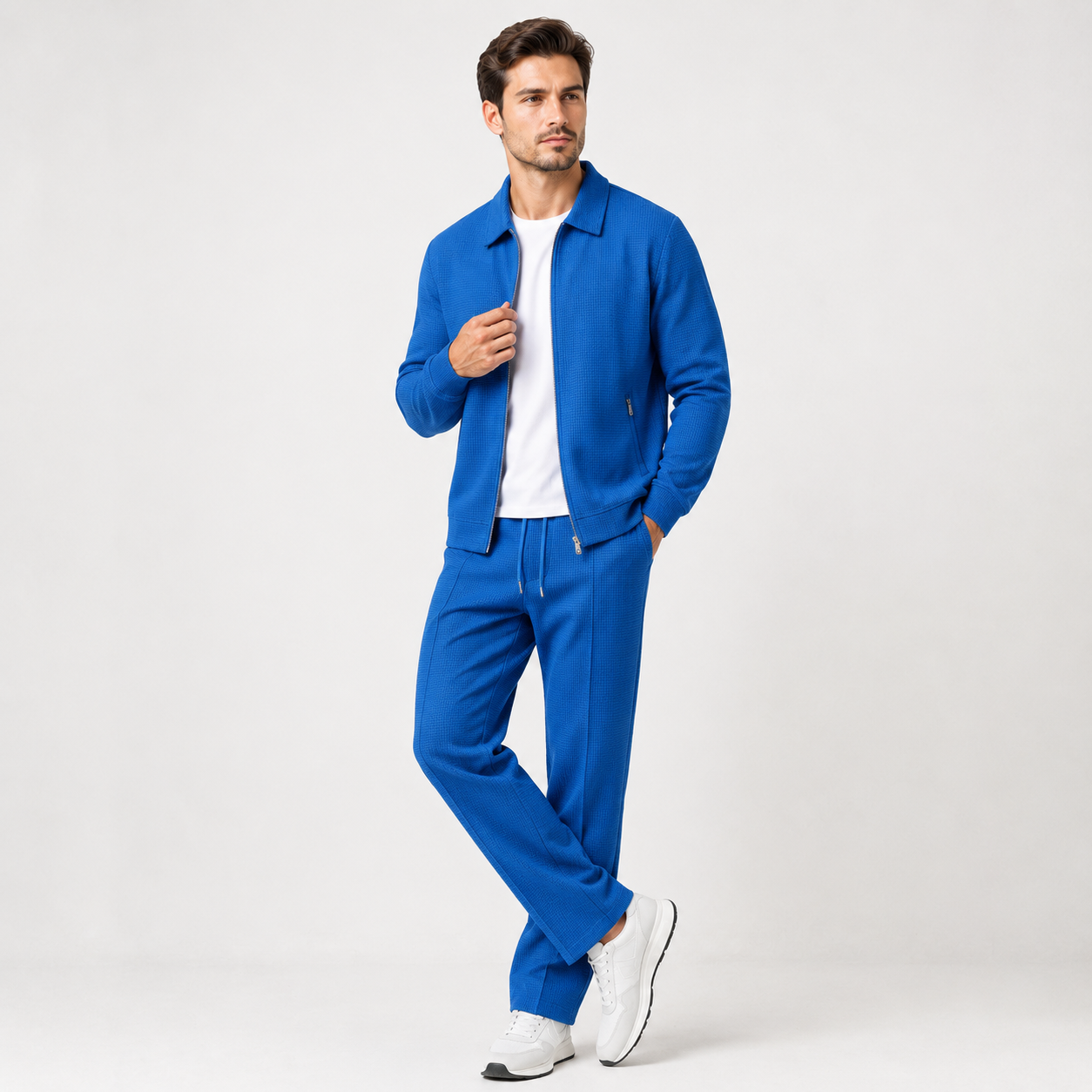 Zip-Up Jacket and Jogger Tracksuit Set