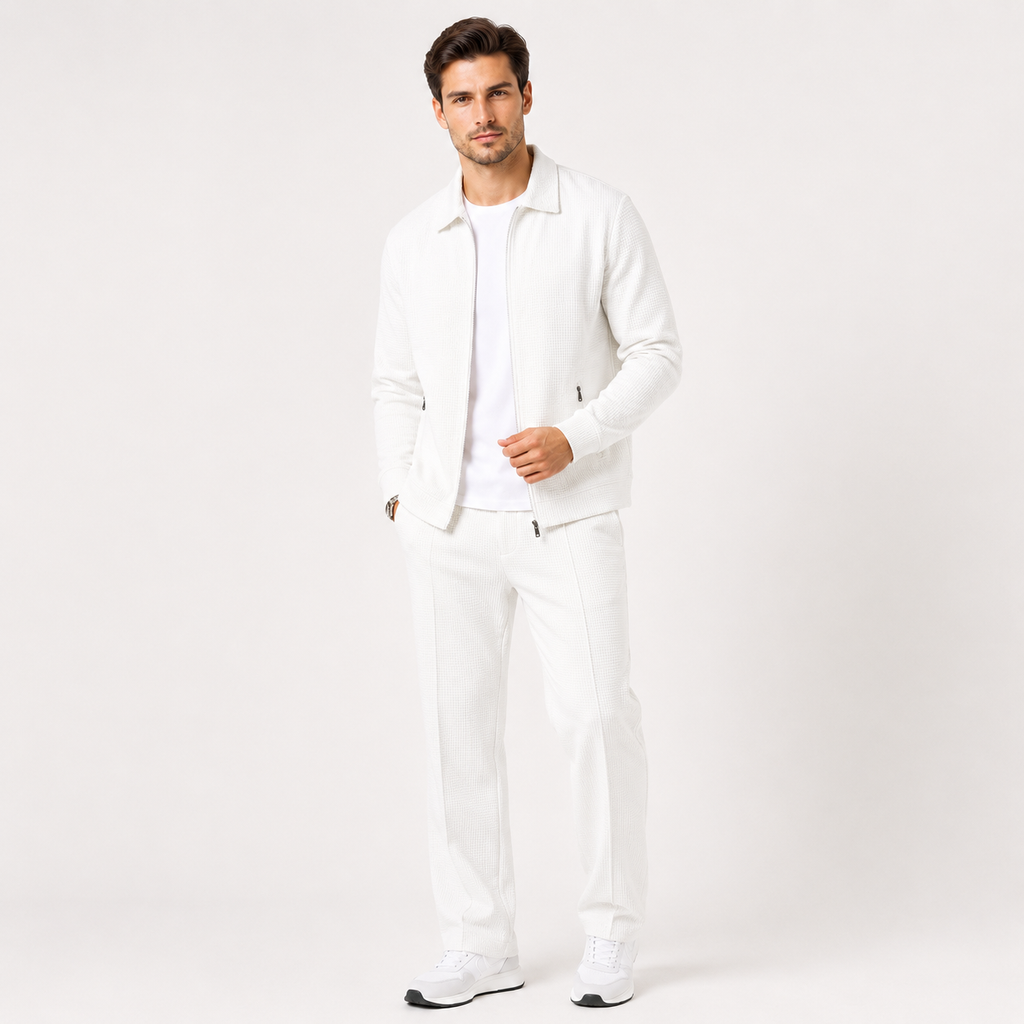 Zip-Up Jacket and Jogger Tracksuit Set