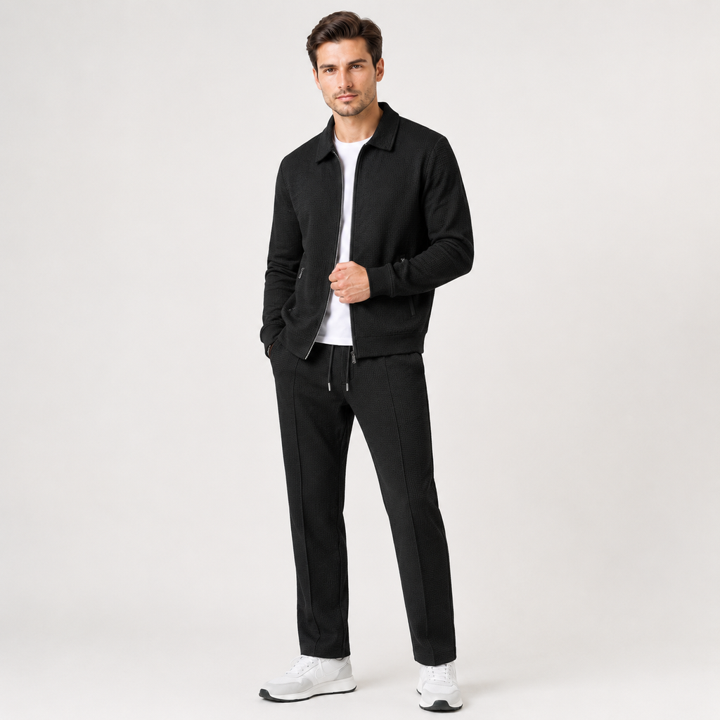Zip-Up Jacket and Jogger Tracksuit Set