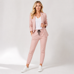 Blazer and Drawstring Trouser Set