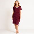 Tiered Chiffon Midi Dress
