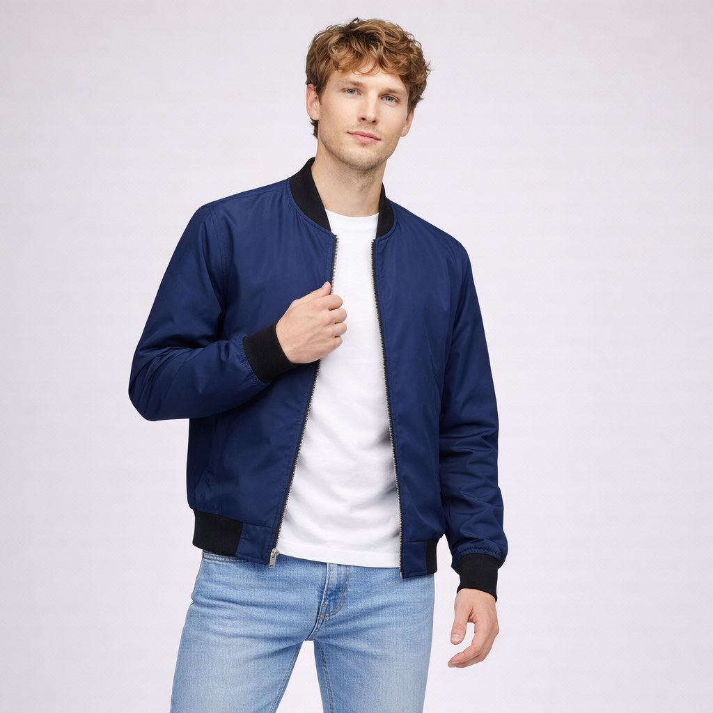 Norvane Essential Zip Jacket for Men – Modern Lightweight Casual Jacket