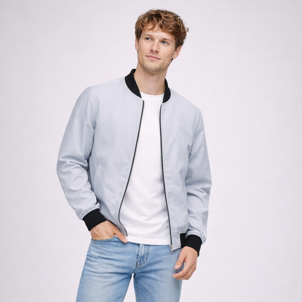 Norvane Essential Zip Jacket for Men – Modern Lightweight Casual Jacket