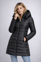 Women’s Hooded Winter Jacket – Elegant Warmth for Cold Days