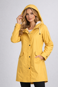 Velmora Long Rain Jacket with Hood