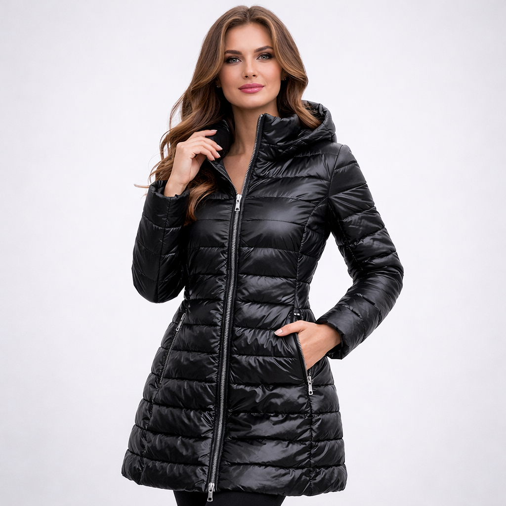 Aureline Lightweight Water-Resistant Hooded Jacket for Women