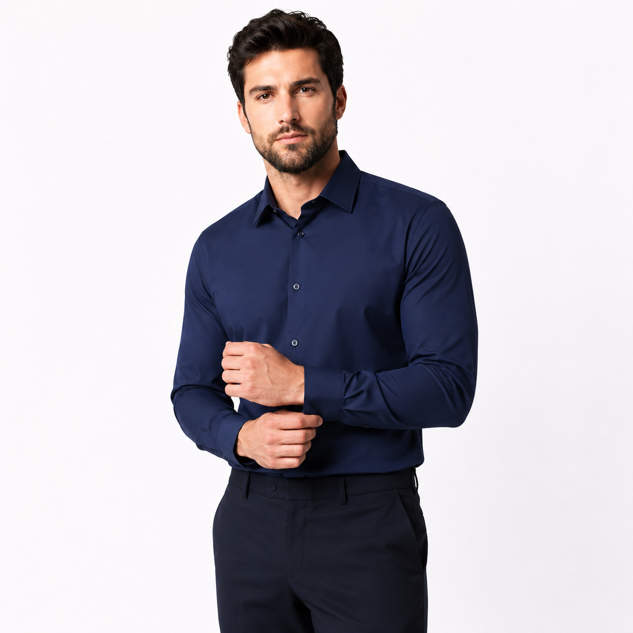 Long Sleeve Stretch Non-Iron Dress Shirt