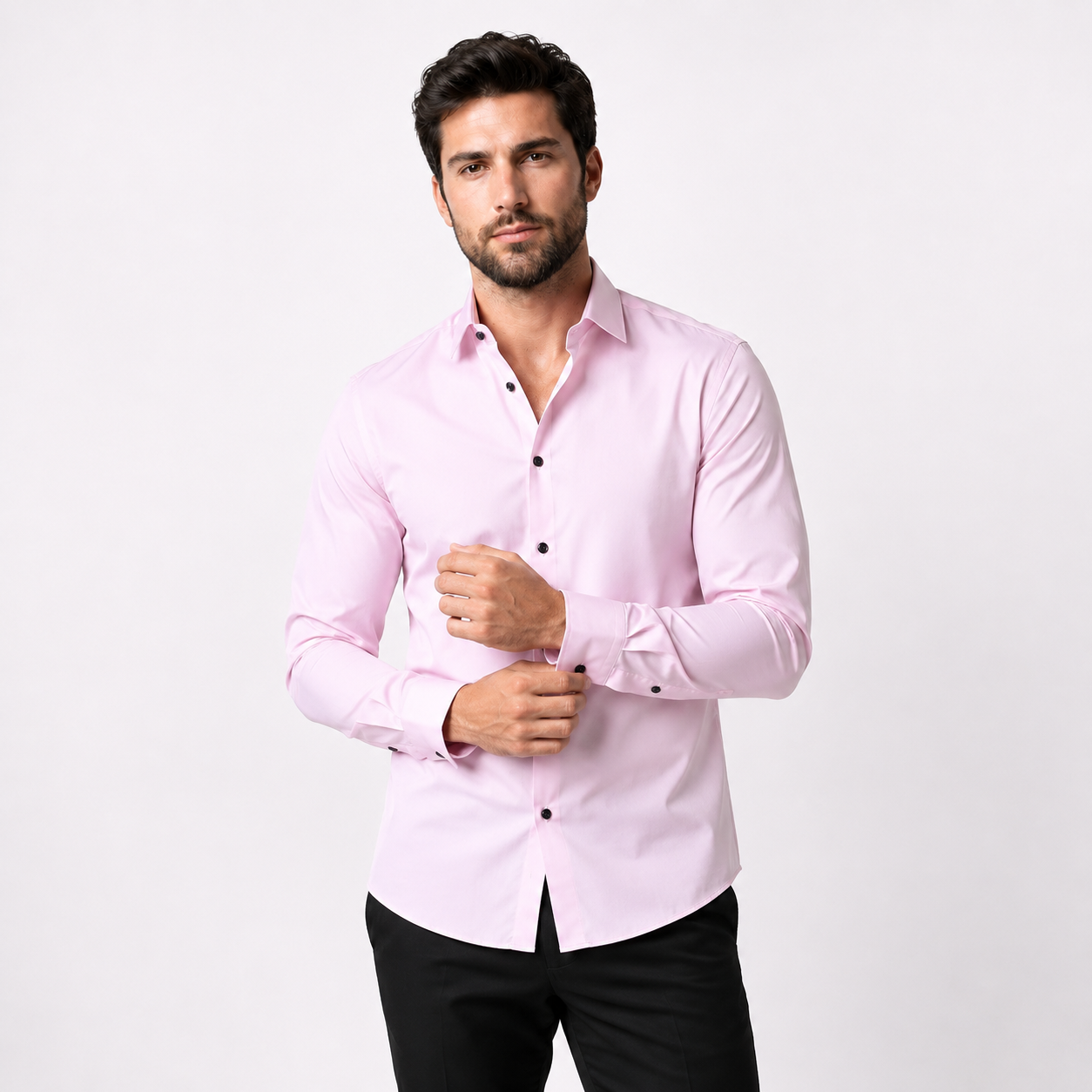 Long Sleeve Stretch Non-Iron Dress Shirt