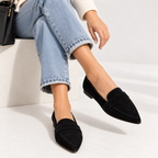 Leopard Print Pointed Toe Loafers