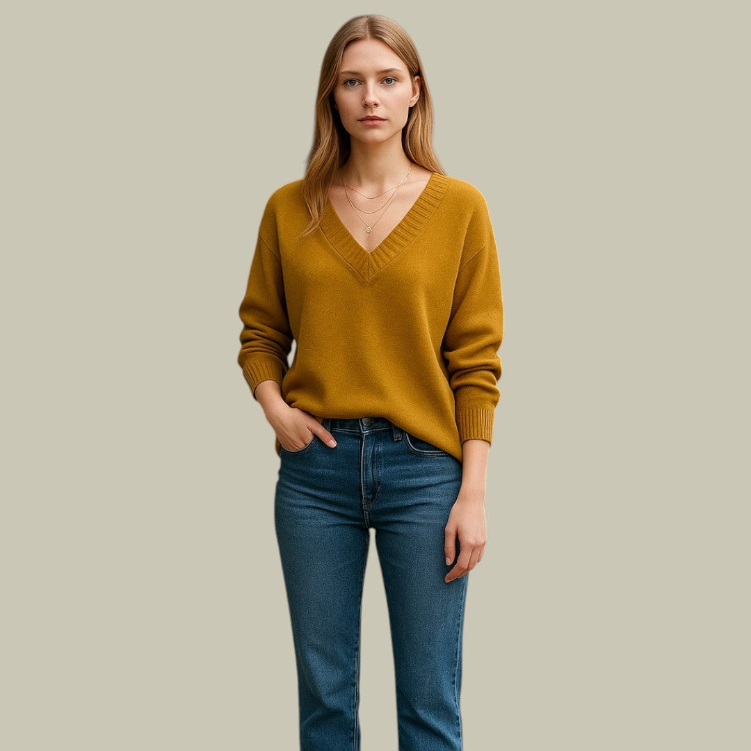 Serena - Cashmere V-Neck Sweater