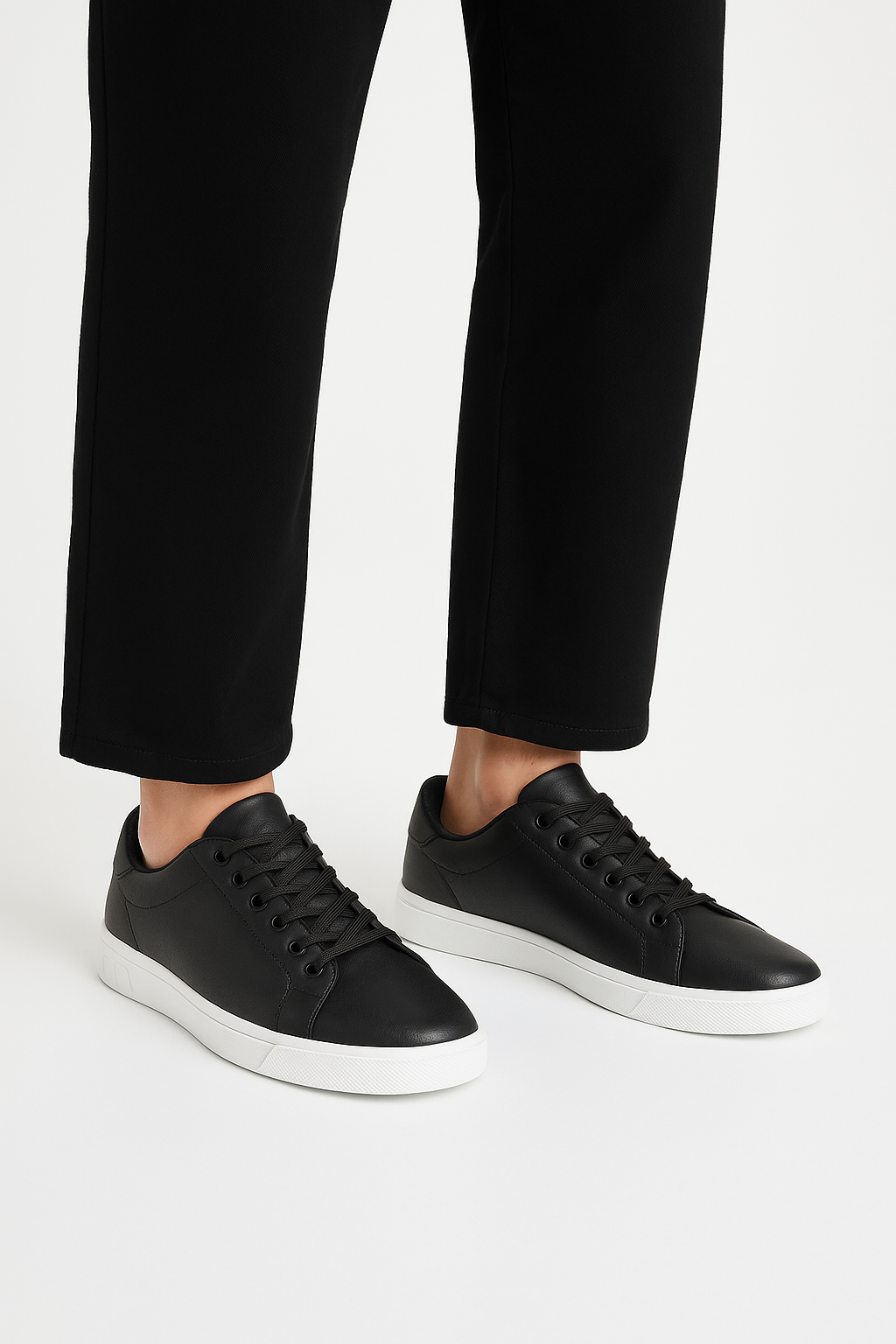 Classic Leather-Look Derby Shoes