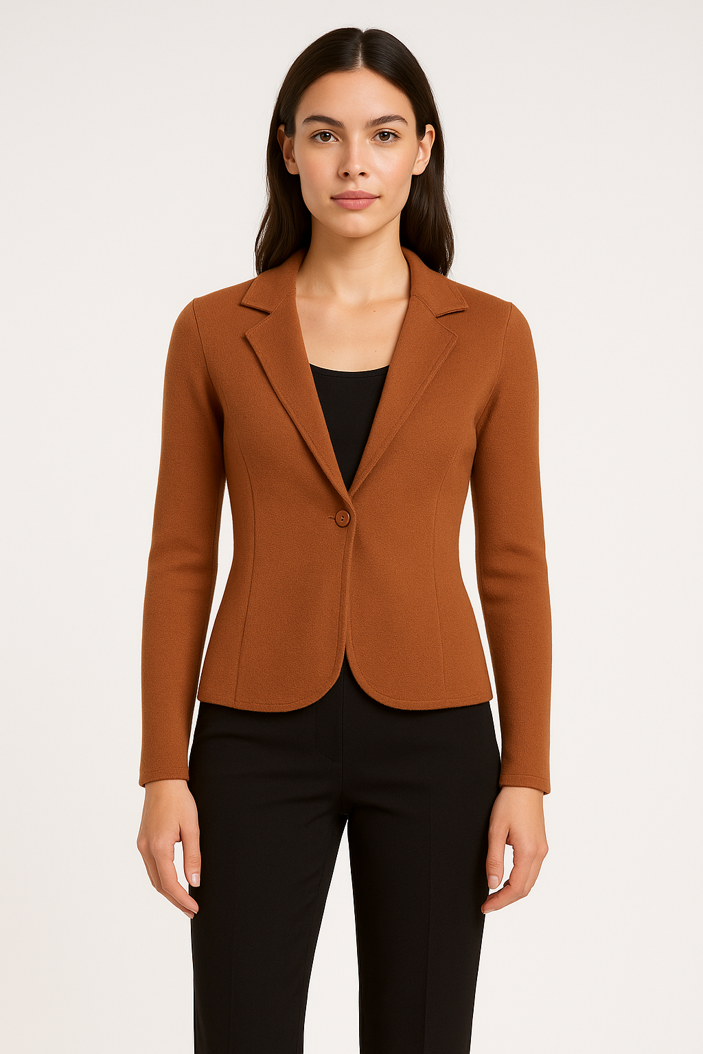Notch Lapel Knit Cardigan Jacket