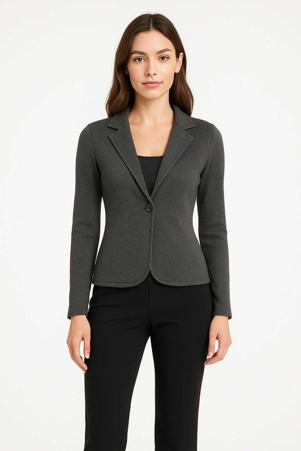 Notch Lapel Knit Cardigan Jacket