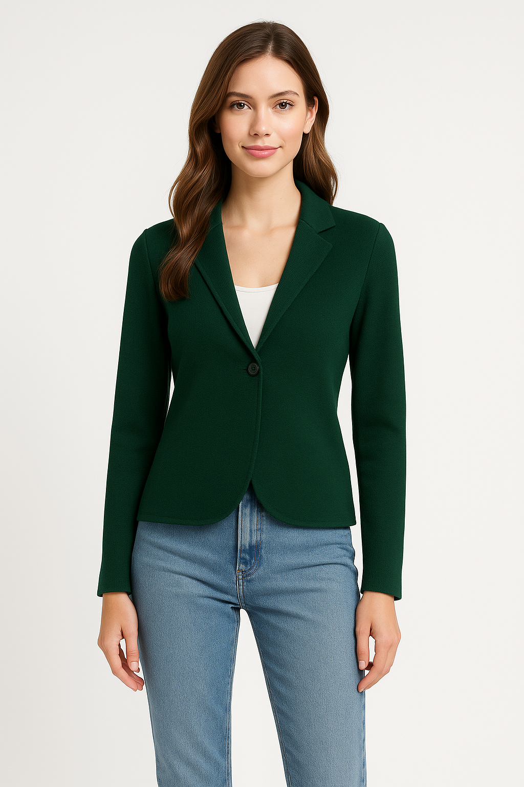 Notch Lapel Knit Cardigan Jacket