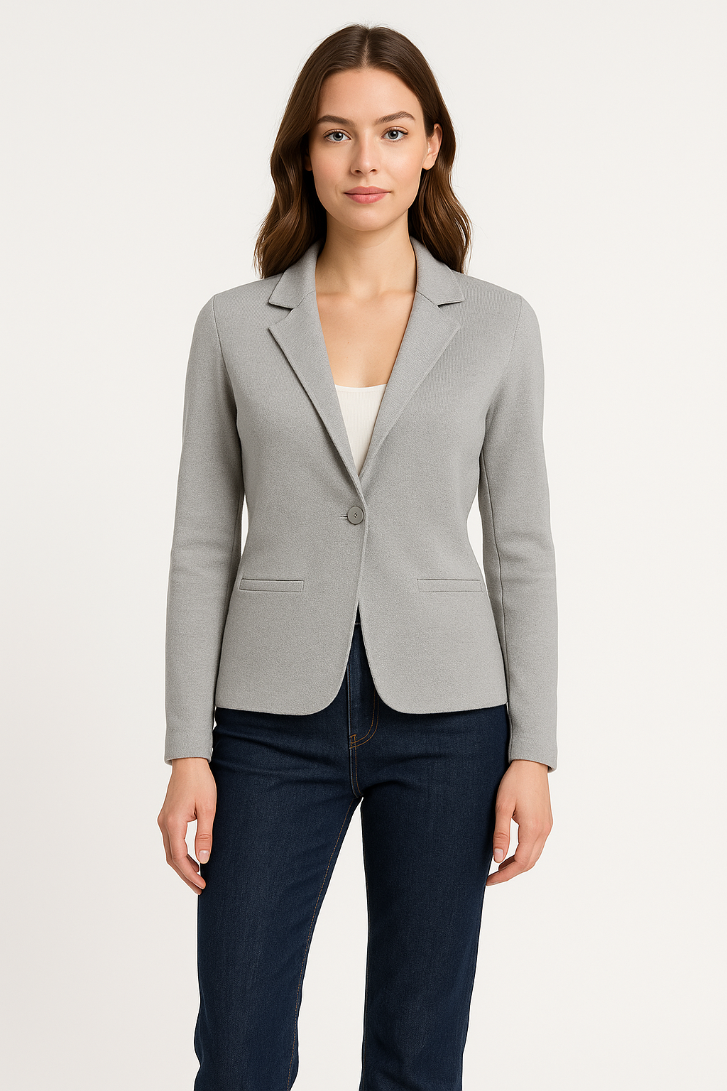 Notch Lapel Knit Cardigan Jacket