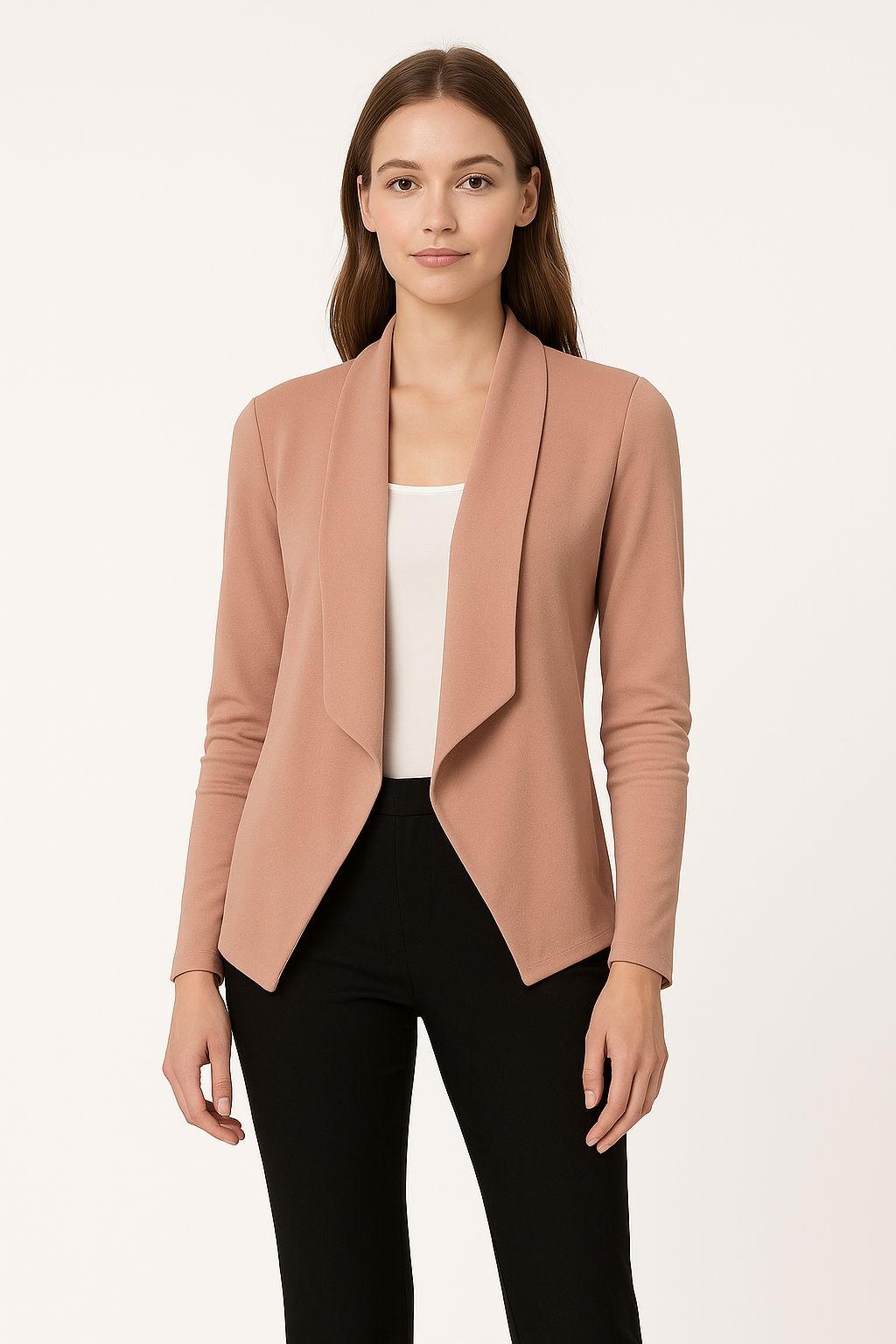 Lightweight Open-Front Blazer