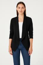 Lightweight Open-Front Blazer
