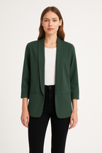 Lightweight Open-Front Blazer