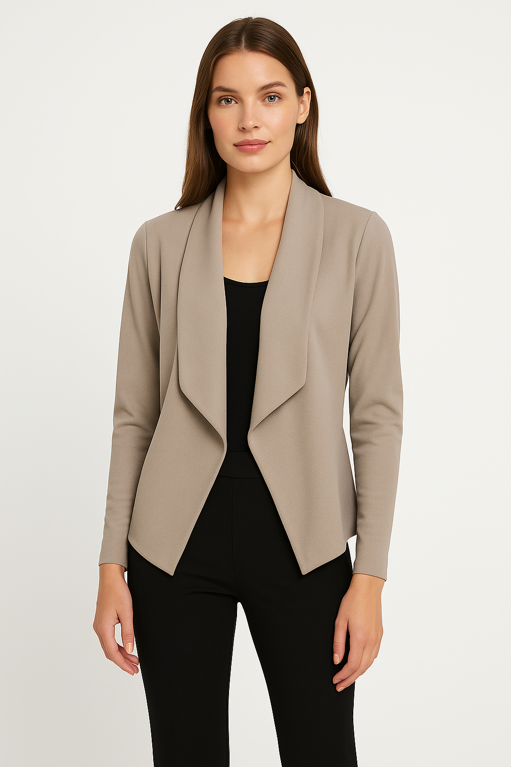 Lightweight Open-Front Blazer