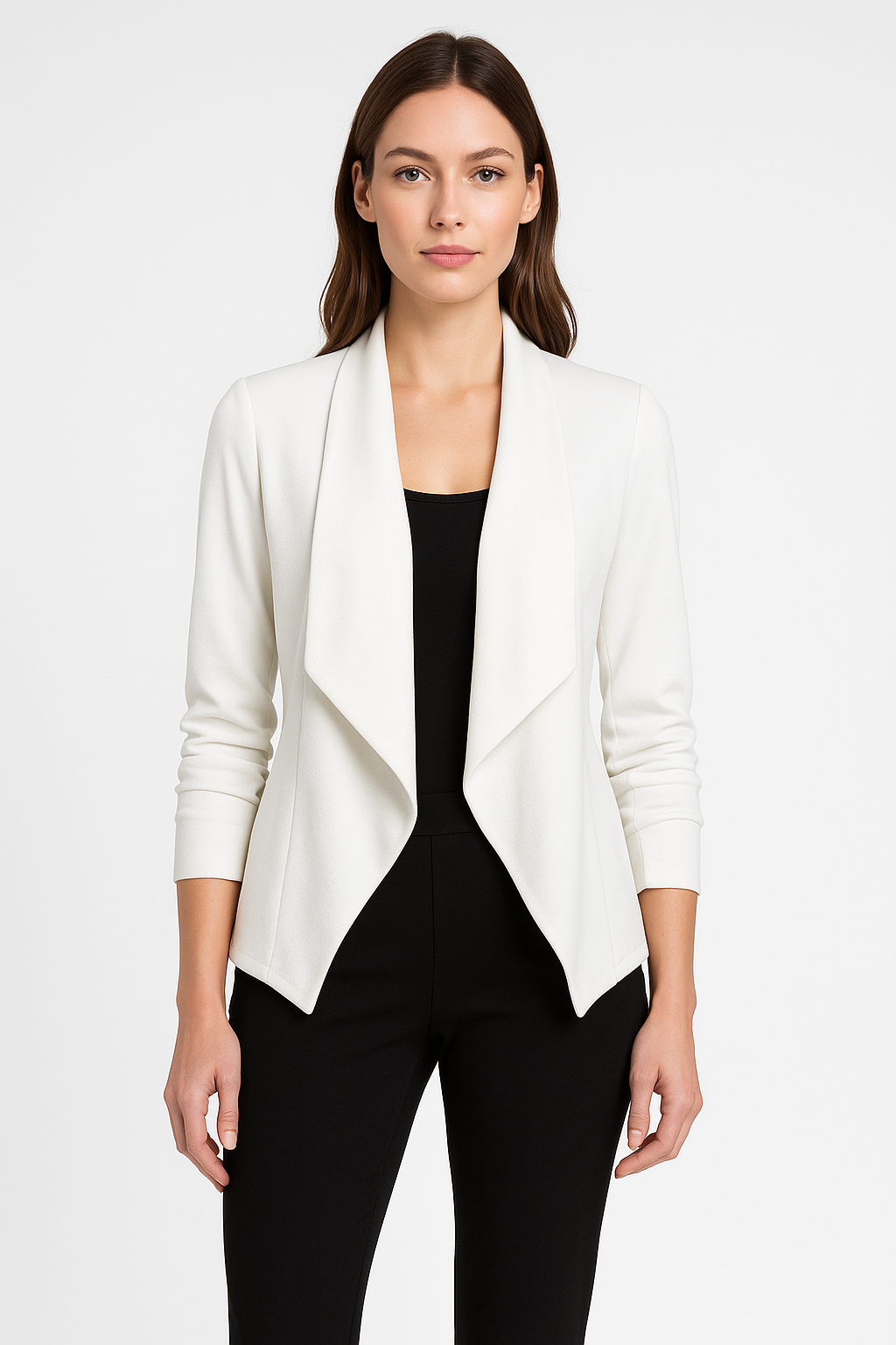 Lightweight Open-Front Blazer