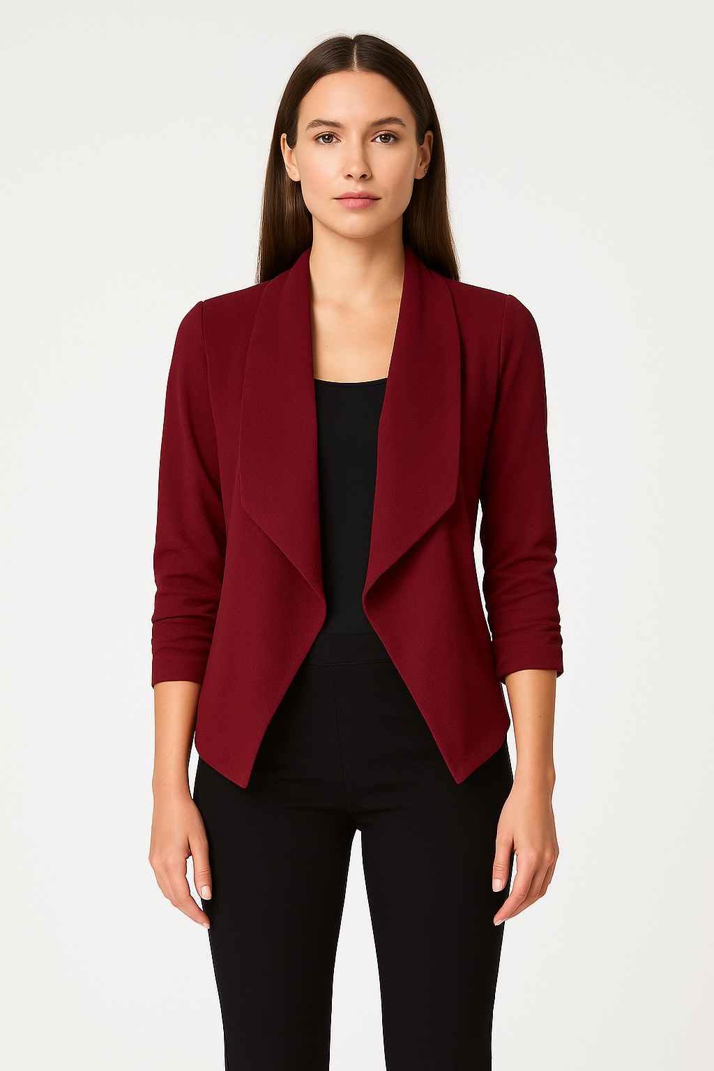 Lightweight Open-Front Blazer